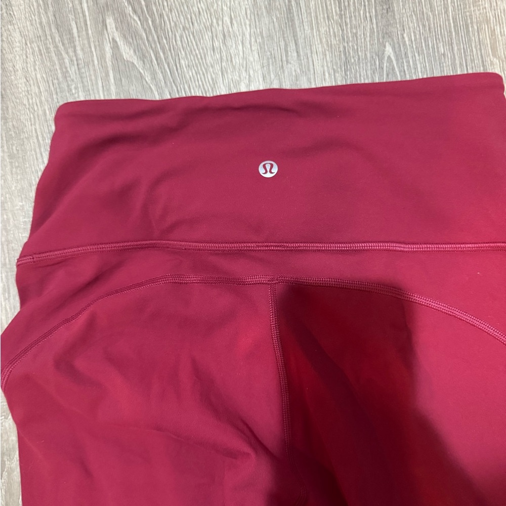Lululemon Athletica Red High-Rise Leggings